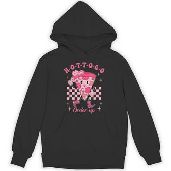 The Midwest Call Me Hot Retro Pizza Hot-To-Go Hoodie - Thegiftio UK