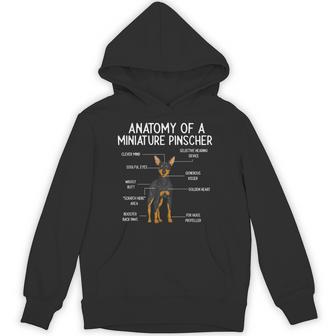 Min Pin Dog Anatomy Of A Miniature Pinscher Hoodie - Thegiftio UK