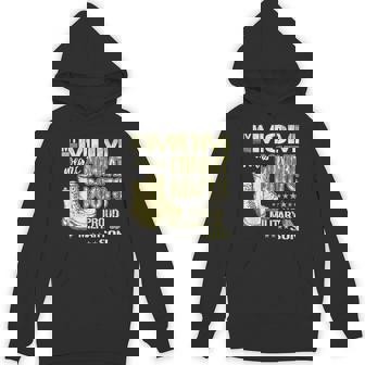 My Mom Wears Combat Boots Dog Tags Proud Military Son Unisex Hoodie - Monsterry