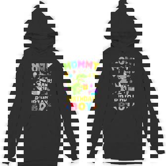 Mommy Of The Birthday Boy T-Rex Dinosaur Boy Party Hoodie - Seseable
