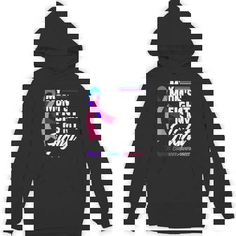 My Mom's Fight Is My Fight Thyroid Cancer Awareness Unisex Hoodie - Monsterry