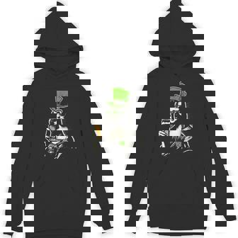 Mona Lisa Beer Leprechaun St Patty's St Patrick's Day Hoodie - Seseable