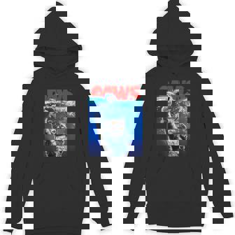 Monster Siamese Cat Ambush Great Shark In The Ocean Unisex Hoodie - Monsterry