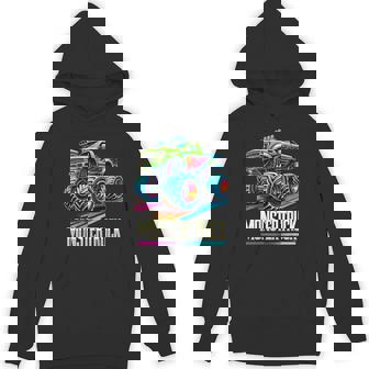 Monster Truck Birthday Party Retro Vintage Monster Trucks Hoodie - Monsterry
