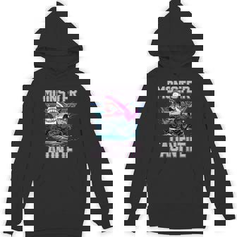 Monster Truck Are My Jam Truck Lover Adults Monster Truck Fans Sports Enthusiasts Black Small V-Neck Short Sleeve Hoodie - Monsterry