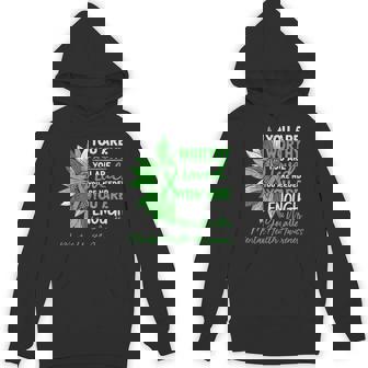 Motivational Mental Health Awareness Warrior Green Ribbon Hoodie - Monsterry