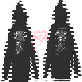 Motocross Heart Dirt Bike Valentines Day Motorcycle Boys Hoodie - Monsterry
