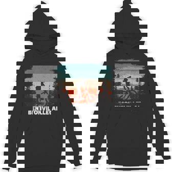 Mountain Bike Retro Sunset Vintage Bentonville AR Unisex Hoodie - Monsterry