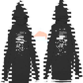 Mr And Mrs Claus Couples Matching Christmas Pajamas Santa Unisex Hoodie - Monsterry