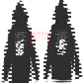 Muffin Metal White Heeler Emotions Grunge Scream Hoodie - Seseable