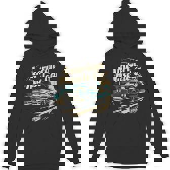 Muscle Car American Vintage Classic Car Graphic Hoodie - Seseable