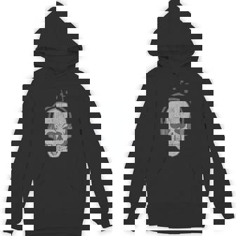 Music Skull DJ Disc Jockey Melophile Melomaniac Halloween Unisex Hoodie - Monsterry