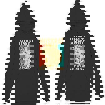 Muskrat Is My Spirit Animal Retro Unisex Hoodie - Monsterry