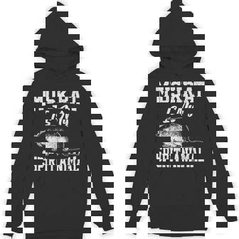 Muskrat Is My Spirit Animal Retro Muskrat Unisex Hoodie - Monsterry