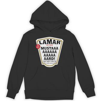 Mustard Lamar Tv Off Use Your Heart Mustard Bottle Label Hoodie - Thegiftio UK