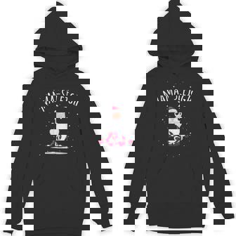 Nama-Sleigh Namasleigh Santa Yoga Christmas Lotus Pose Unisex Hoodie - Monsterry