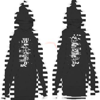Naughty Rude Santa In Sunglasses I Love Hos Unisex Hoodie - Monsterry