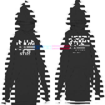 New Us Citizen Est 2025 American Immigrant New Citizenship Hoodie - Thegiftio