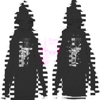 New Years 2025 Pink Champagne Shirt Wine Bottle Disco Balls Unisex Hoodie - Monsterry