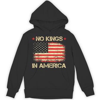 No Kings In America Usa Flag Democracy Hoodie - Thegiftio UK