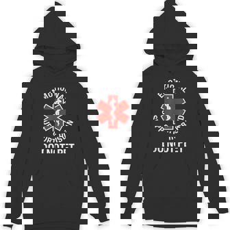Do Not Pet Emotional Support Husband 2 Side Hoodie - Thegiftio