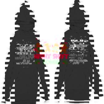 Nurse Christmas Night Shift Squad Gingerbread RN ER ED Unisex Hoodie - Monsterry