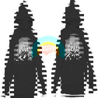 Observe Vintage Retro Sunset Unisex Hoodie - Monsterry