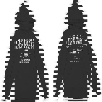Olive Branch Mississippi MS Vintage Athletic Sports Unisex Hoodie - Monsterry