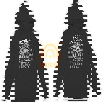 One Spooky Endocrinology Nurse Rainbow Halloween Nurse Unisex Hoodie - Monsterry