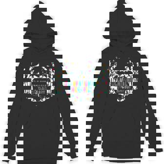 OT Occupational Therapy Skeleton Hand Heart Christmas Light Unisex Hoodie - Monsterry