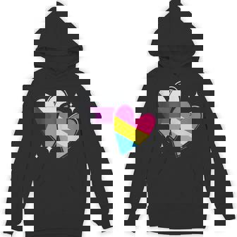 Panromantic Demisexual Flag Heart Apparel Celebrate Your Tank Top Unisex Hoodie - Monsterry