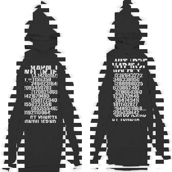 What Part Of Don't You Understand Pi Number Teacher Unisex Hoodie - Monsterry