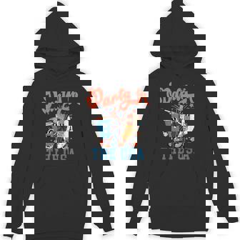 Party In The USA Hot Dog Fireworks American Flag 4th Of July Unisex Hoodie - Monsterry