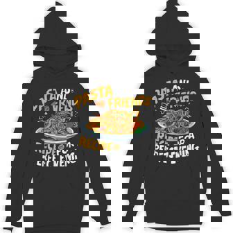 Pasta And Friends Recipe For a Perfect Evening Pasta Party Unisex Hoodie - Monsterry