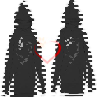 Paw Print Heart Valentines Day Cute Dog Puppy Lover Unisex Hoodie - Monsterry