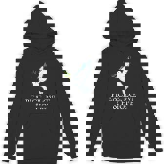 PEACE LOVE HOPE DOVE OLIVE BRANCH Unisex Hoodie - Monsterry
