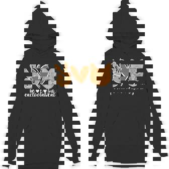 Peace Love Orange Tabby Cat Owner Orange Tabby Cat Lover Unisex Hoodie - Monsterry