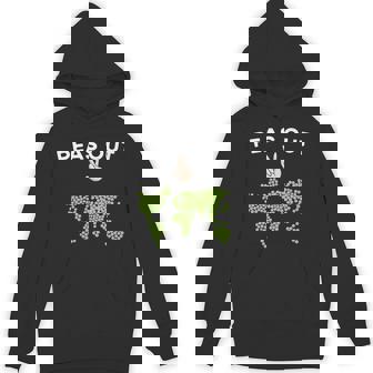 Peas Out Hip World Peace On Earth Pun Achieved World Peas Premium Unisex Hoodie - Monsterry
