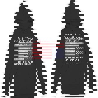 We The People Are Not Okay Flipped American Flag Patriotic Hoodie | Mazezy