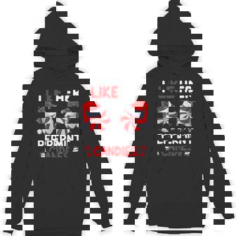 I Like Her Peppermint Candies Couples Christmas Hoodie - Seseable