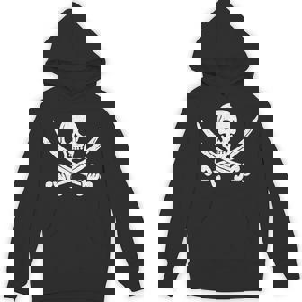 Pirate Sword Skull Bones Halloween Tea Unisex Hoodie - Monsterry