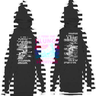 Polar Bear Plunge Survivor Fun Winter Adventurers Graphic Unisex Hoodie - Monsterry
