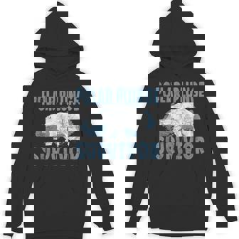 Polar Plunge Survivor Fun Vintage Look Polar Bear Artwork Unisex Hoodie - Monsterry