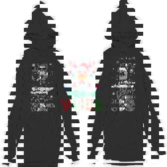 Pre-K Vibes Teacher Red Plaid Reindeer Christmas Kids Unisex Hoodie - Monsterry