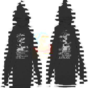 More Pride Less Prejudice Pride Month Lgbtq Hoodie - Monsterry