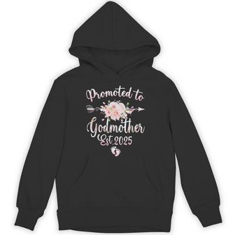 Promoted To Godmother Est 2025 New Godmother Hoodie - Thegiftio