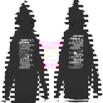 Proud Korean War Veteran Granddaughter Military Family Unisex Hoodie - Monsterry