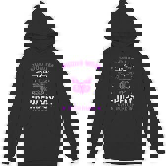 Proud Mom Of An Epilepsy Warrior Awareness Ribbon Butterfly Unisex Hoodie - Monsterry