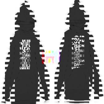 Proud Queer Democrat LGBTQ Gay Liberal Voter Political Unisex Hoodie - Monsterry