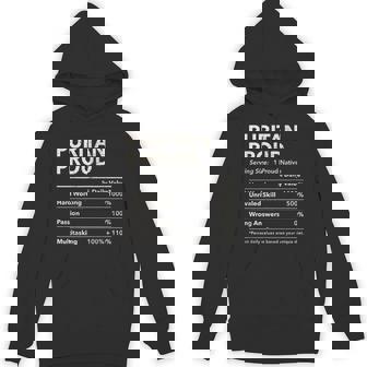 Puritan Ohio Proud Nutrition Facts Unisex Hoodie - Monsterry